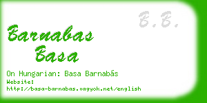 barnabas basa business card